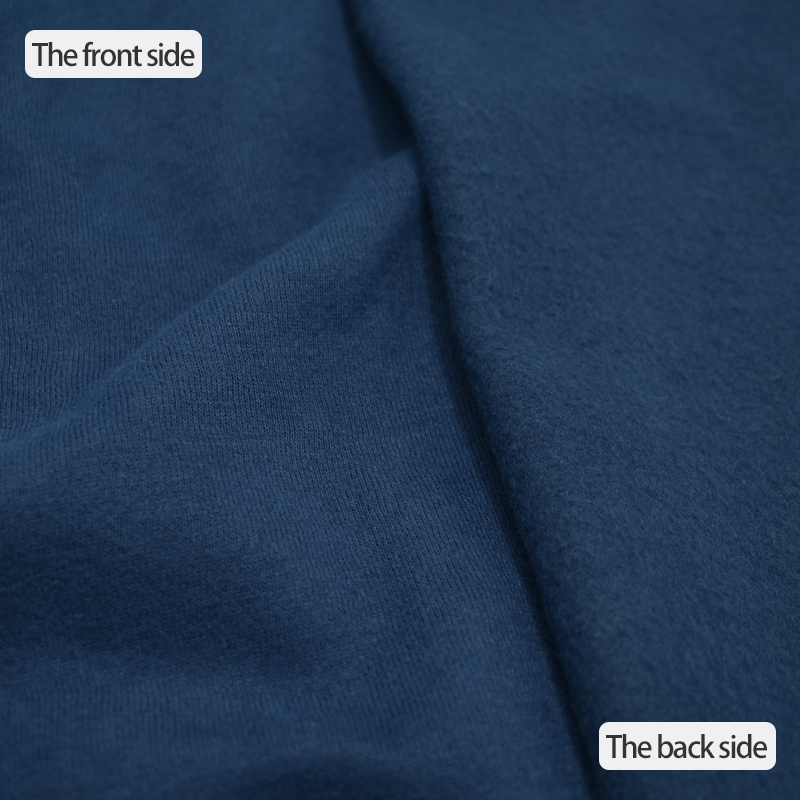 Soft fleece dying CVC cotton French terry solid knit fabric for hoodie and sweater