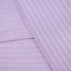 High elasticity Moisture Wicking full dull polyester solid stripe single jacquard knit fabric spandex for yoga wear