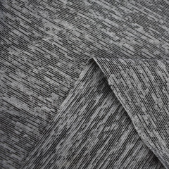 China supplier M08  yarn dyed gray polyester fabric for sport t-shirt yoga wear breathable dry fit