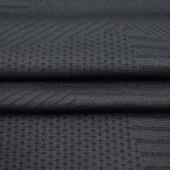 Textile single Jacquard 100 polyester spandex knit stretch fabric for Sport t-shirt