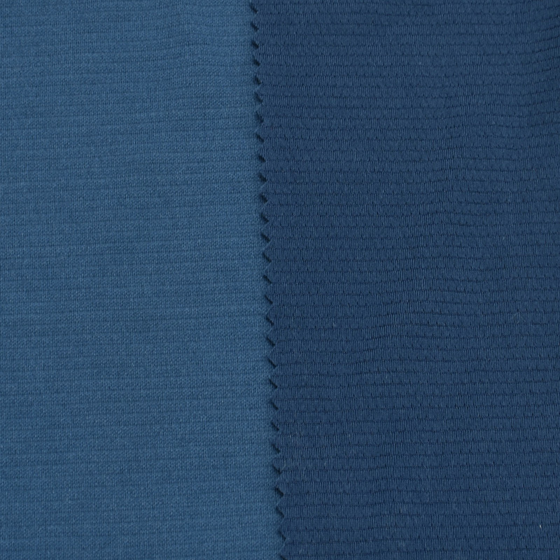 Double jersey stripe mesh 100% polyester fabric recycled t shirt sportswear