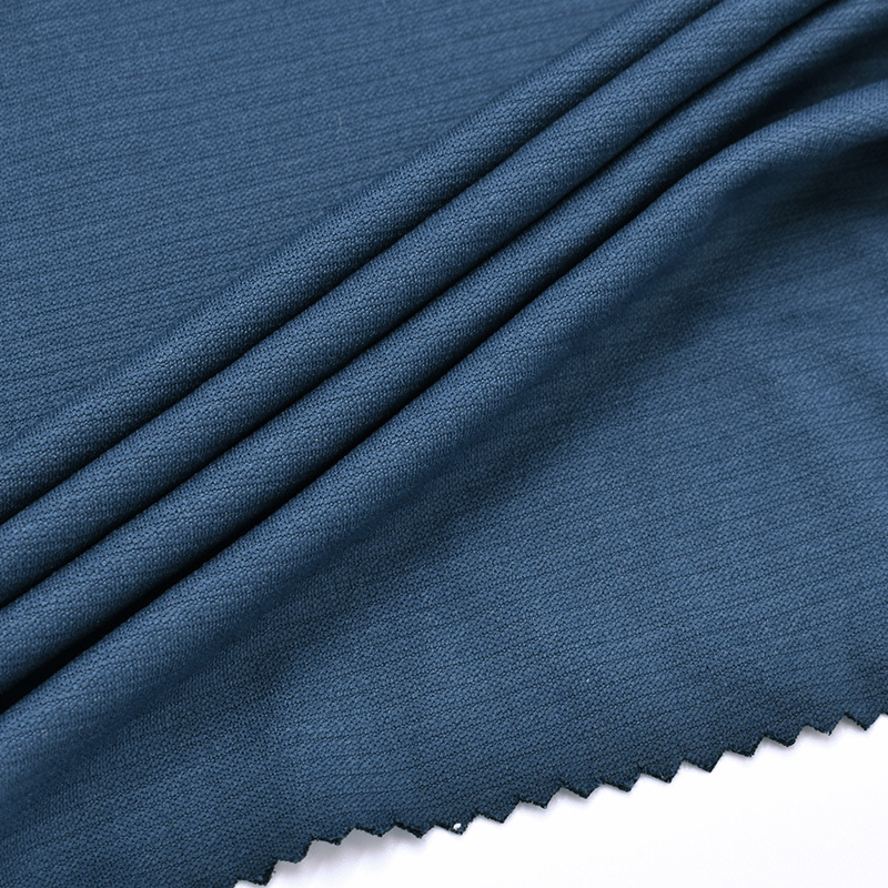 Double jersey stripe mesh 100% polyester fabric recycled t shirt sportswear