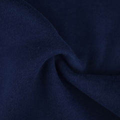 Ready to ship goods 30S CVC cotton polyester solid brushed fleece knit fabric for hoodie