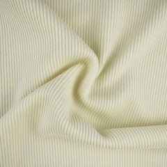 Imitation cotton knitted 95% polyester 5% spandex rib fabric for coat 300gsm