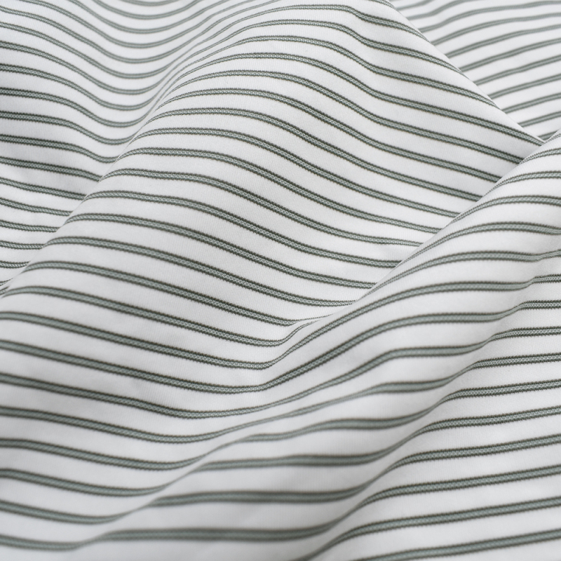 Cool feeling Interlock cationic polyester nylon stretch stripe jacquard zurich lycra plain fabric for garment