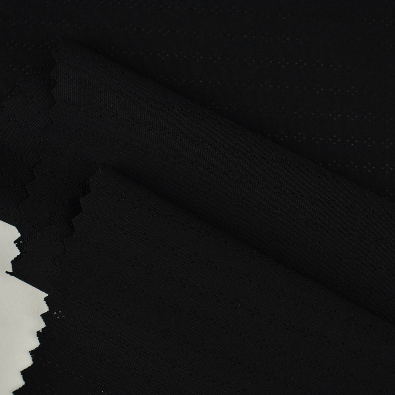 Wholesale  polyester mesh single jersey Quick dry wicking stretch fabric in stock for T-shirt