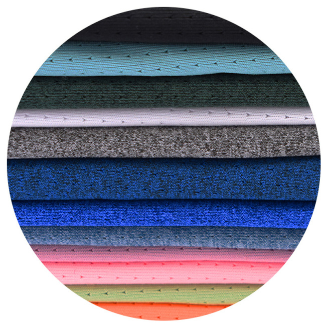 High quality cationic fabric mesh fish net eyelet polyester fabric for sportswear T-shirt yoga wear