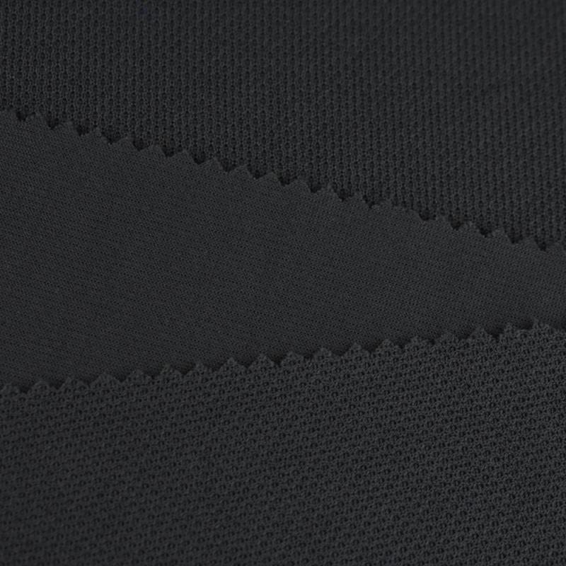 China supply 100% polyester jacquard solid dry fit knitted fabrics for sportswear
