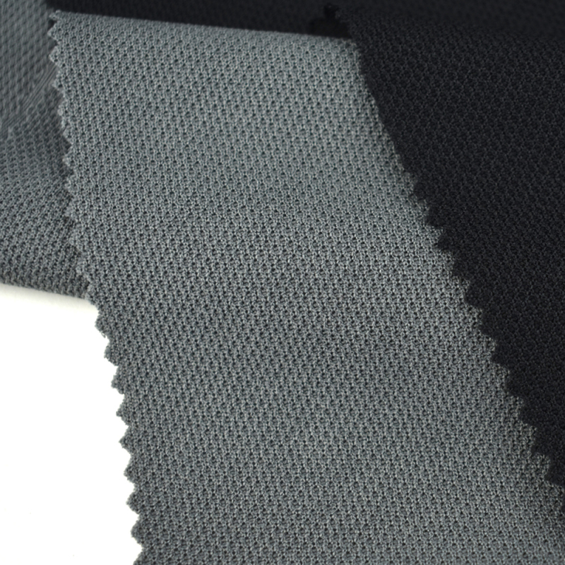 China supply 100% polyester jacquard solid dry fit knitted fabrics for sportswear
