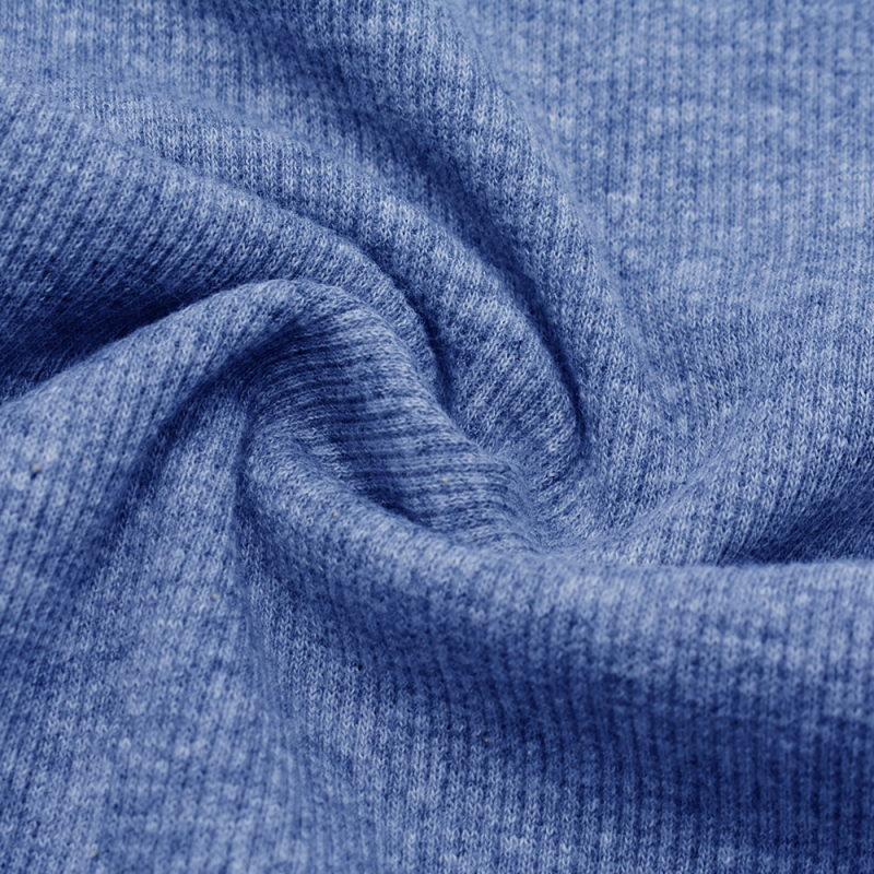 Wholesale high stretch soft 2x2 90% cotton 10% spandex ribbed knitted fabric for bottoming shirt
