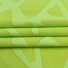 Factory single-side 100 Polyester stretch jacquard knit Fabric for Sports Shirt