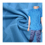 Factory single-side 100 Polyester stretch jacquard knit Fabric for Sports Shirt