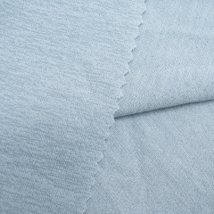 Skin friendly imitation hemp dry fit polyester stretch knitted jersey fabric for T-shirt home wear