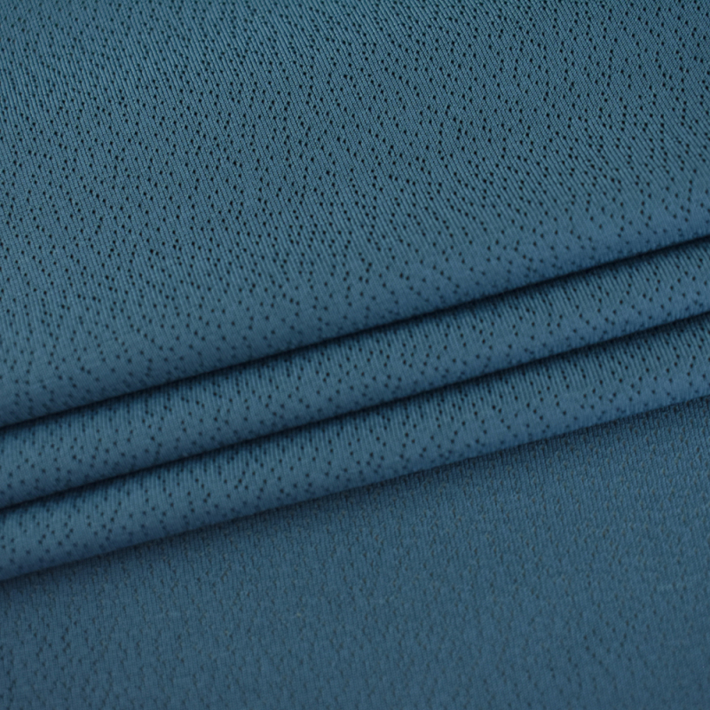 Knitted good stretch single jacquard nylon solid spandex fabric for T-shirt 165gsm