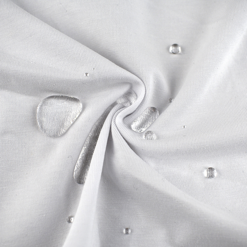 Functional t shirt fabric waterproof cotton fabric water repellent antifouling paint
