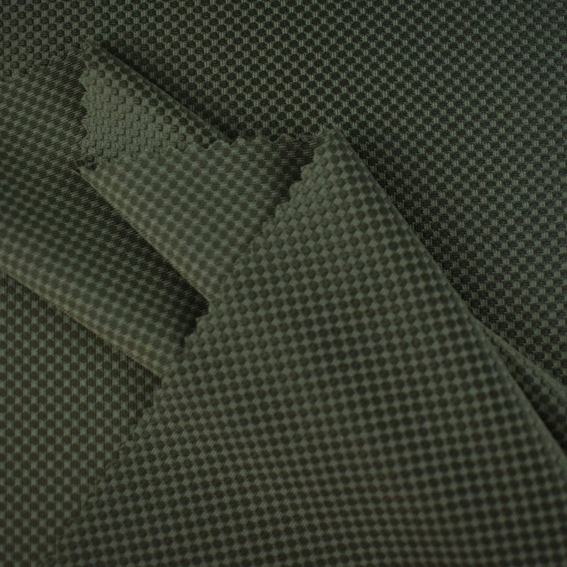 High elasticity double sides 81% nylon 19% spandex hive jacquard fabric for T-shirt 180gsm