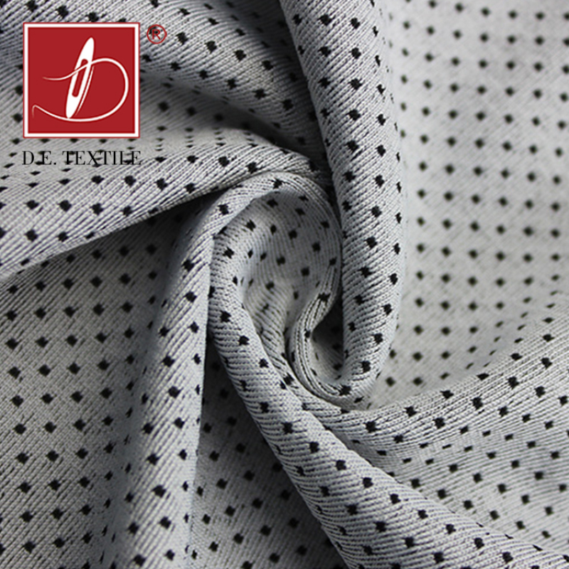 Coolmax bird eye mesh fabric football style quick dry for sports t shirt