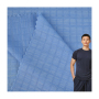 Hot sale stretch nylon polyester check style single jacquard knitted fabric spandex for T-shirt 170gsm
