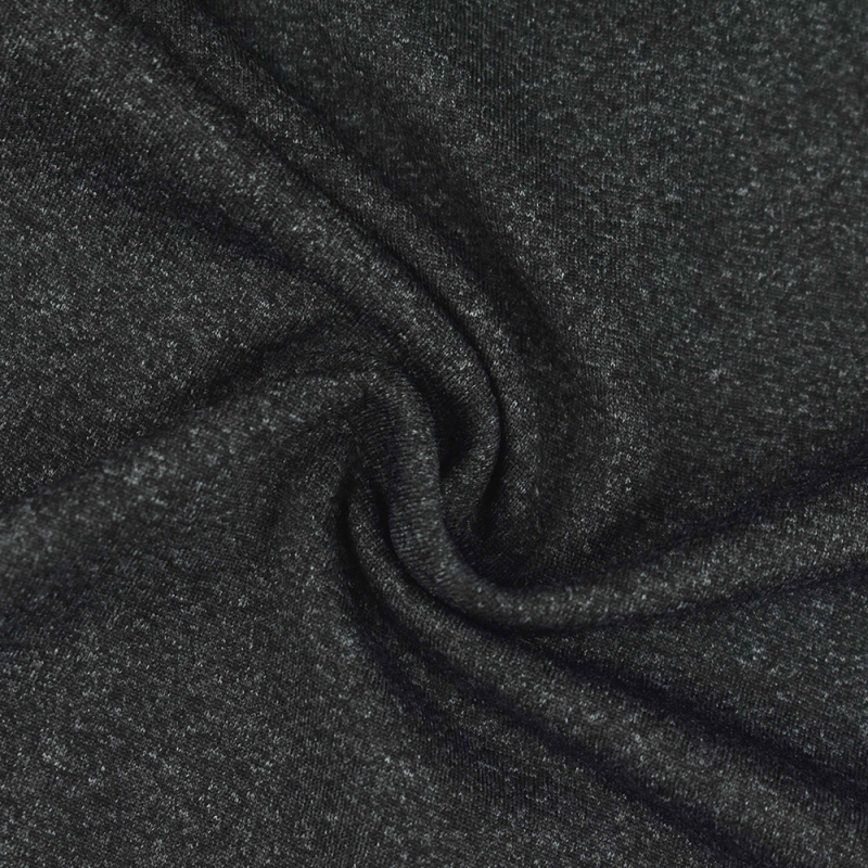 textile manufacturers grey stretch polyester yarn dyed dry fit cationic spandex jersey knit fabric for t-shirts cloth