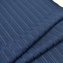 Irregular high elasticity polyester spandex knitting rib fabric for bottoming shirt