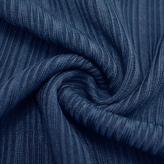 Irregular high elasticity polyester spandex knitting rib fabric for bottoming shirt