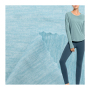 Cationic skin friendly wicking brushed polyester spandex jersey knit fabric for T-shirt sportswear Yoga wear