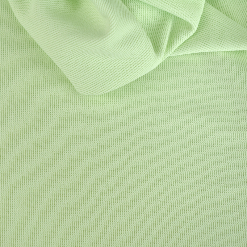 Fashion Vertical stripe style solid jacquard 100% polyester knit fabric 230gsm for garments pants
