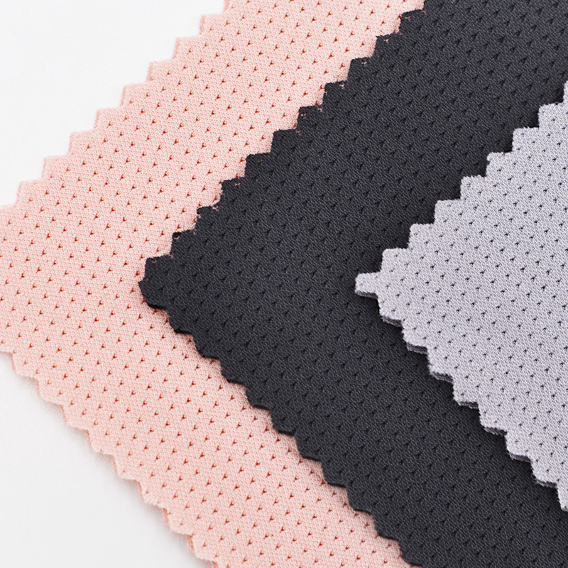 Anti-microbal  dust fabric mesh 3D sandwich polyester spandex spacer scuba double jersey