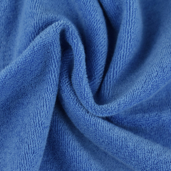 CVC towel fleece fabric bath kitchen towel cotton polyester fabric terry towelling for clothing