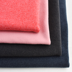 Cationic polyester spandex fabric double side peached brushed fleece for anti-microbial