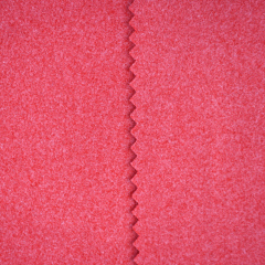 Cationic polyester spandex fabric double side peached brushed fleece for anti-microbial