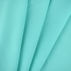 High stretch soft 91% nylon 9% spandex double jacquard mesh knit fabric for T-shirt