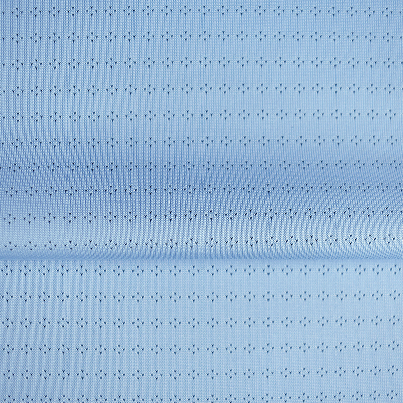 Ready goods wholesale fabric polyester spandex mesh single jacquard Quick dry fastness for T-shirt home wear