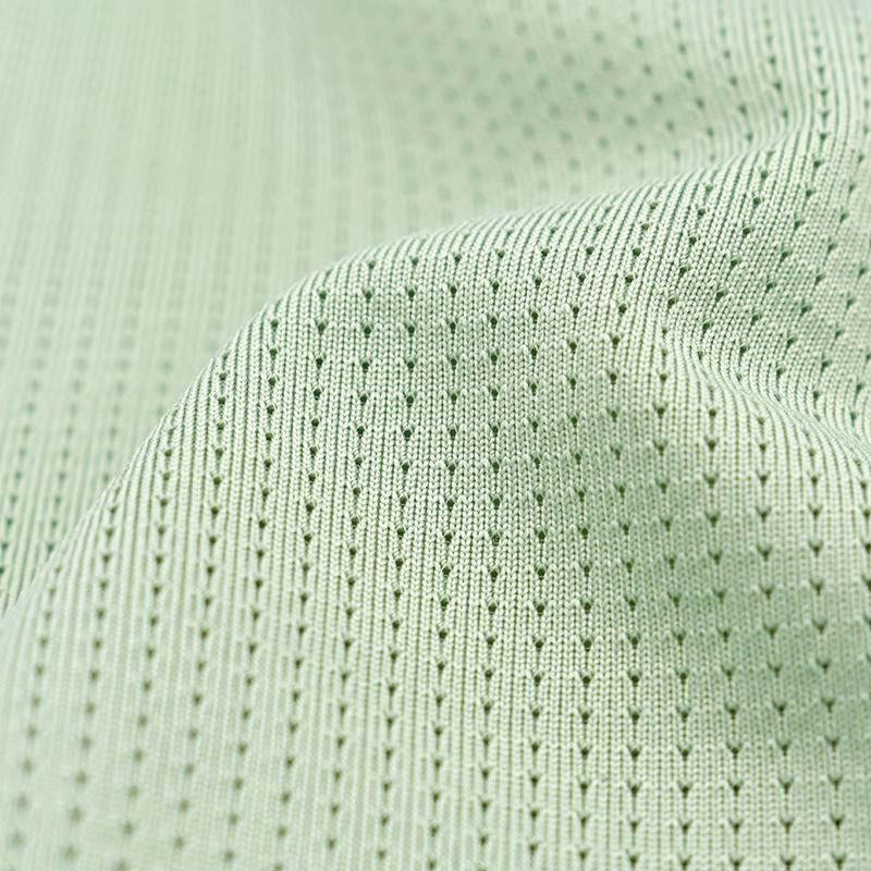 Breathable recycled quick dry polyester spandex mesh sport stretch fabric for t shirt