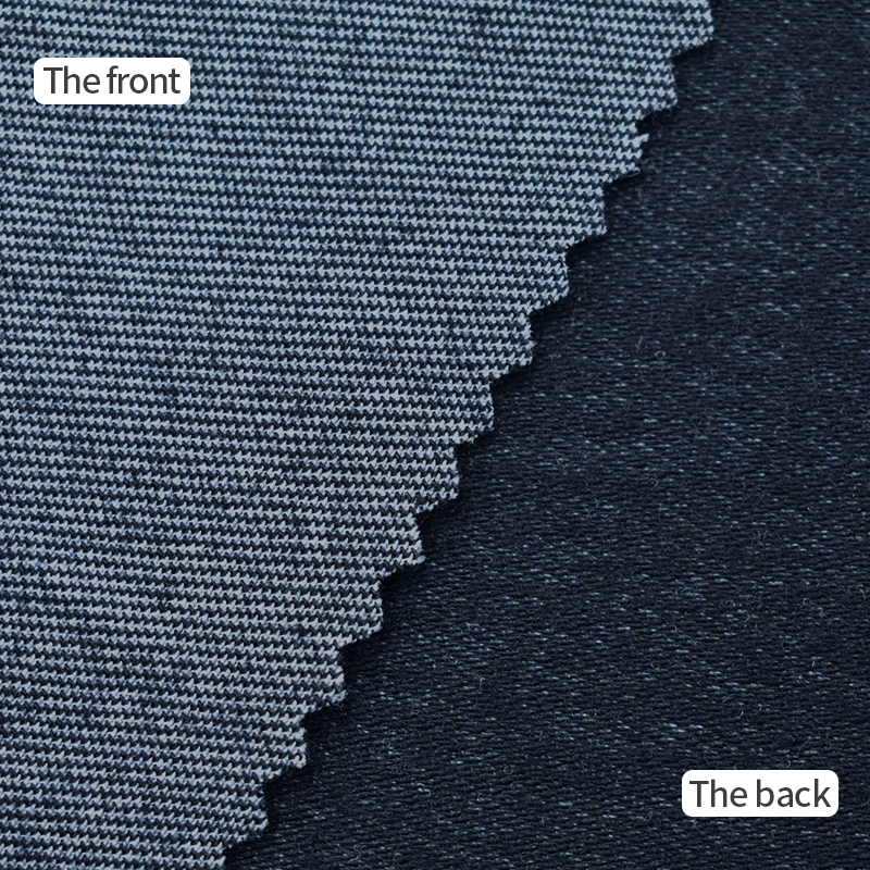 High elasticity textile Cotton like knitted jeans like Polyester spandex fabric for pants jacket