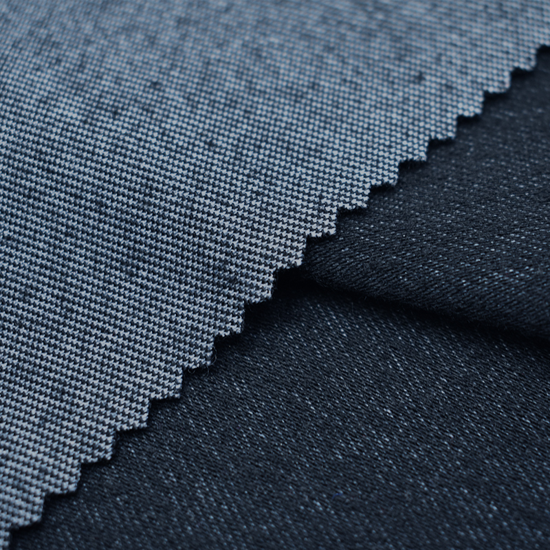 High elasticity textile Cotton like knitted jeans like Polyester spandex fabric for pants jacket