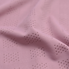 High elasticity textile breathable spandex nylon mesh jacquard knitted fabric for T-shirt