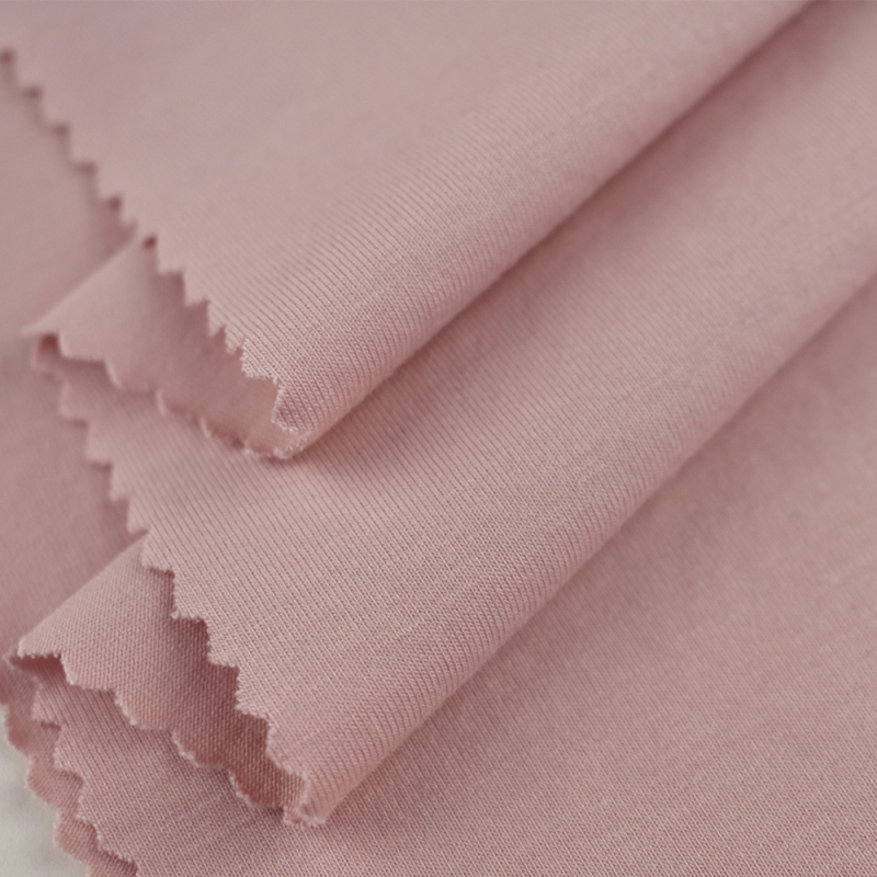 40S Breathable and soft 45 cotton 50 rayon knitted spandex single jersey fabric for T-shirt