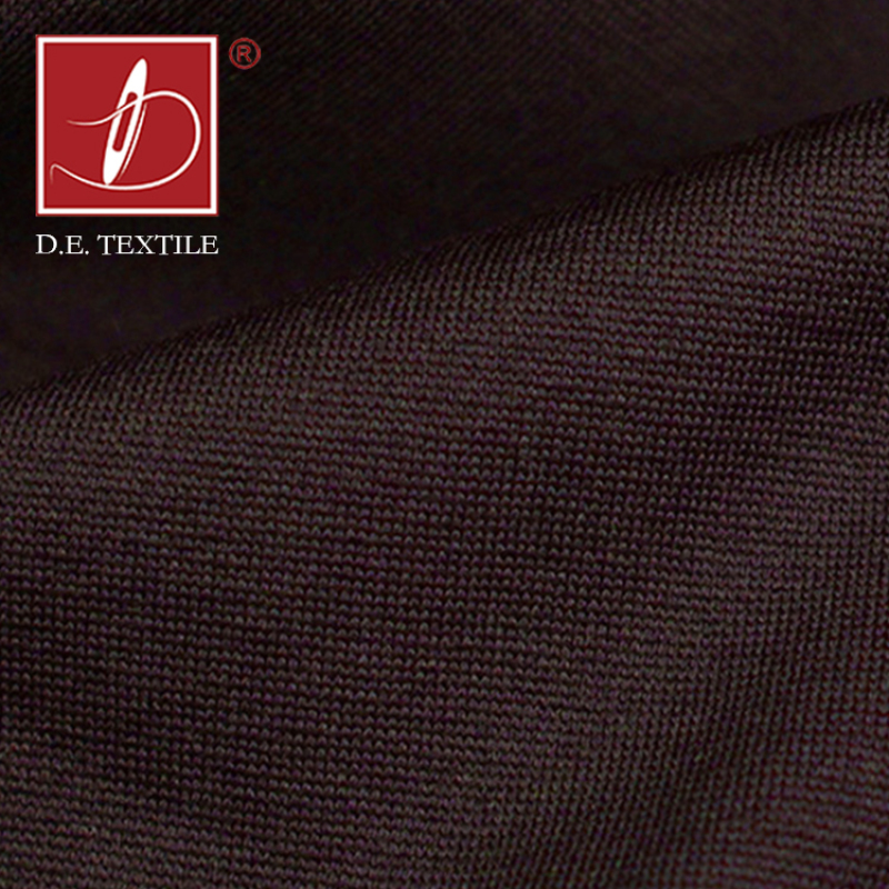 150D polyester spandex  fabric brushed plain dyed microfiber weft knitted fabric for underwear in stock