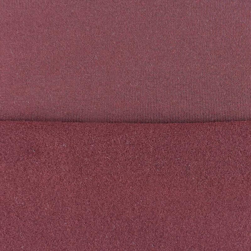 150D polyester spandex  fabric brushed plain dyed microfiber weft knitted fabric for underwear in stock