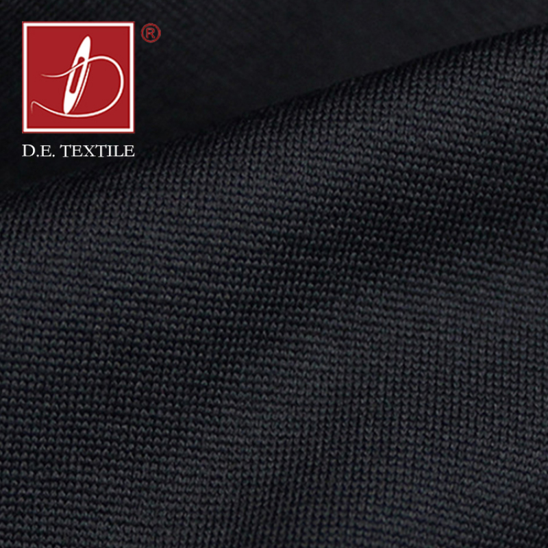 150D polyester spandex  fabric brushed plain dyed microfiber weft knitted fabric for underwear in stock