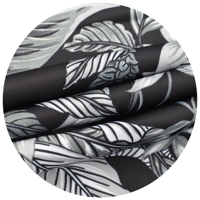 High stretch printed polyester yoga wear tricot knitted fabric 4 way stretch lululemon fabric