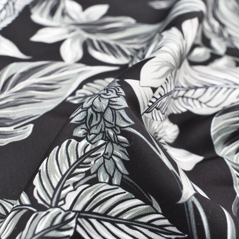 High stretch printed polyester yoga wear tricot knitted fabric 4 way stretch lululemon fabric