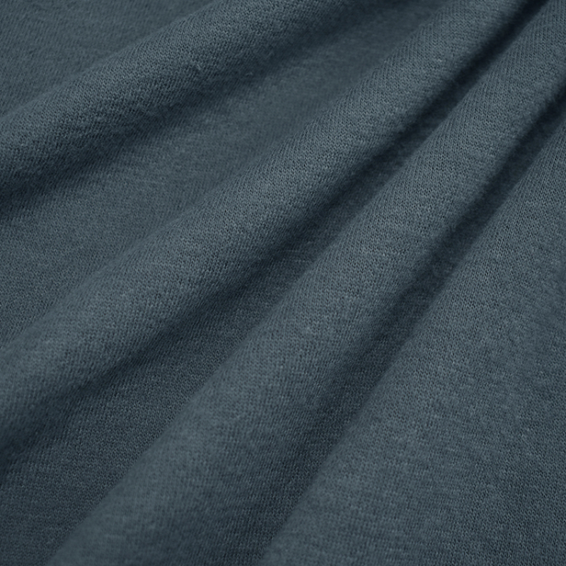 Soft CVC solid dying cotton French terry fleece fabric for hoodie and sweater
