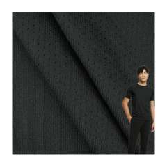 Wicking breathable spandex Polyester quick dry sports wear Bird eye Mesh Knitted Fabric For T-shirt