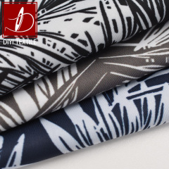4 way High stretch tricot polyester spandex printed fabric for sports yoga wear lululemon