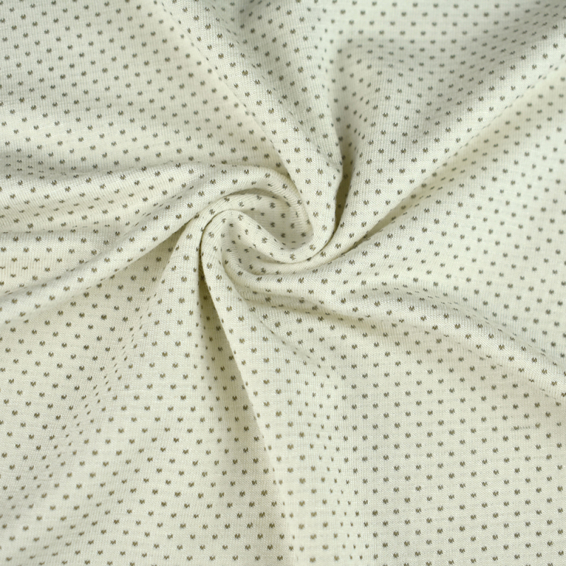Knitting Manufacturer 40S rayon Copper fiber single jacquard mesh knit fabric for T-shirt