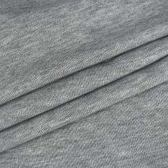 Imitation cotton 100% polyester knitted brushed french rib fabric for sportswear