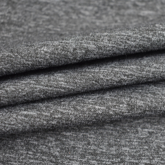 China wholesales 100% polyester  sports trousers fabric  gray stretch fabric knitted fabric dry fit