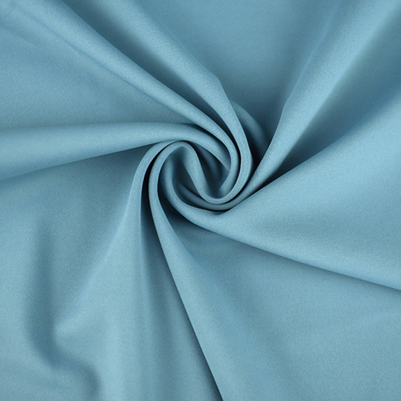 50D Full dull 4 way stretch double faced textile polyester spandex zurich fabric for yoga wear 270gsm